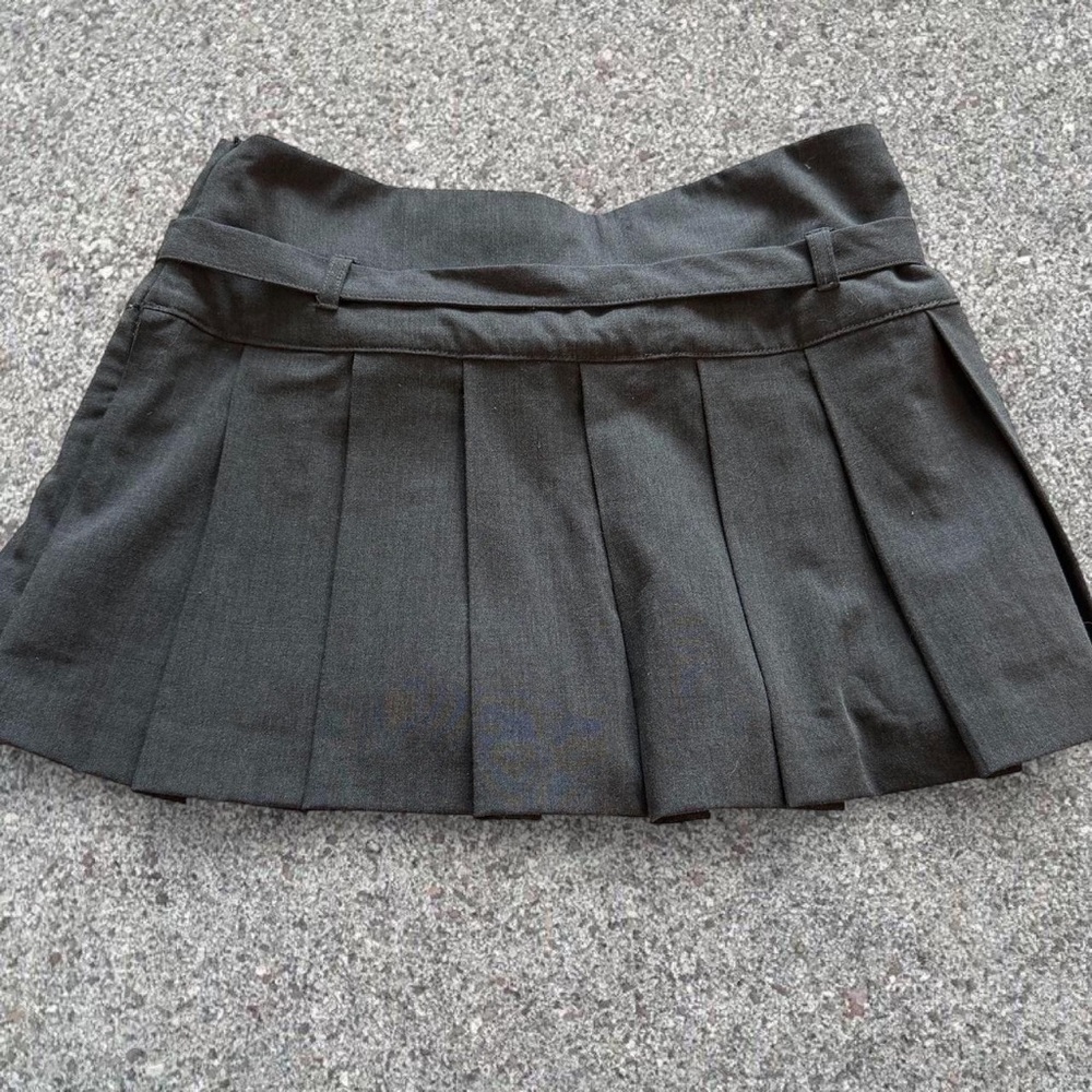 Zara Black Pleated Mini Skirt